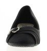 Klasické černé baleríny se zdobením Stripoq - obuv