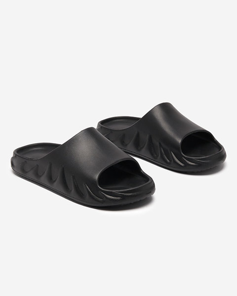 Klasické dámské černé gumové pantofle Derika - Obuv