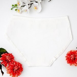 Klasické dámské kalhotky ecru - spodní prádlo