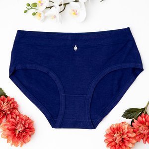 Klasické dámské kalhotky v tmavě modré barvě - Spodní prádlo