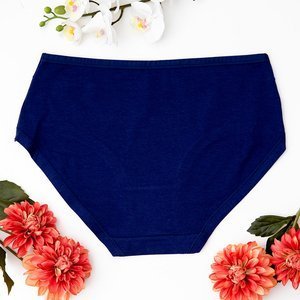 Klasické dámské kalhotky v tmavě modré barvě - Spodní prádlo
