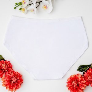 Klasické dámské slipy v bílé barvě - Spodní prádlo