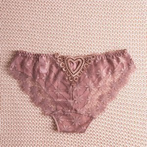 Krajkové dámské kalhotky v tmavě růžové barvě - Spodní prádlo