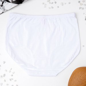 Krajkové dámské slipy v bílém provedení - Spodní prádlo