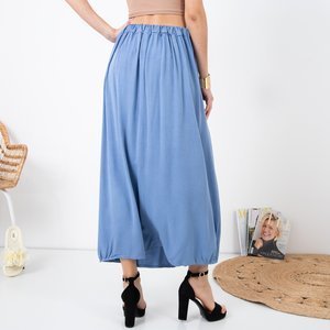 Lýtková modrá dámská sukně - oblečení