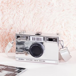 Malá stříbrná kabelka do fotoaparátu - Kabelky