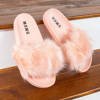 Millie's Pink Fur Pantofle - Obuv