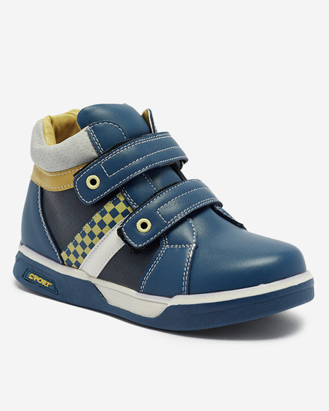 Modrá dětská vysoká sportovní obuv Bercam - Obuv