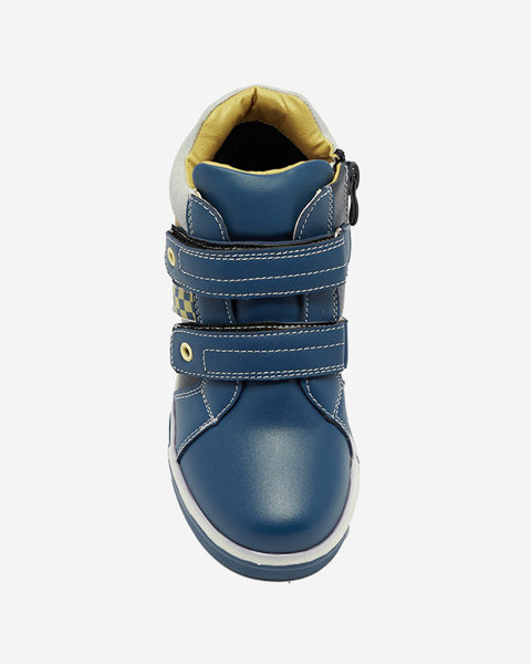 Modrá dětská vysoká sportovní obuv Bercam - Obuv