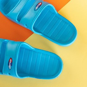 Modré dámské gumové pantofle Filori - obuv