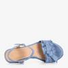 Modré dámské sandály na sloupku Venis - obuv
