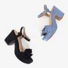 Modré dámské sandály na sloupku Venis - obuv