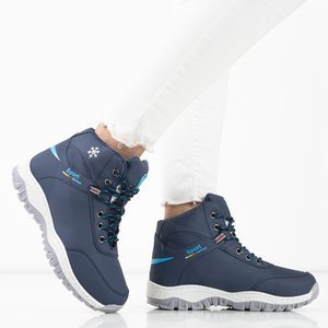 Naida námořnické modré dámské izolované sněhové boty - boty