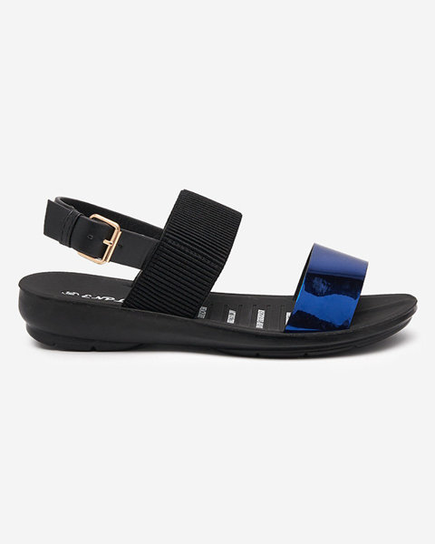 Námořnicky modré dámské sandály z ekokůže Loqui- Footwear