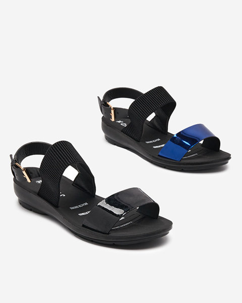 Námořnicky modré dámské sandály z ekokůže Loqui- Footwear
