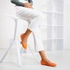 Neonově oranžové dámské baleríny eco - kůže Nastis - obuv 1