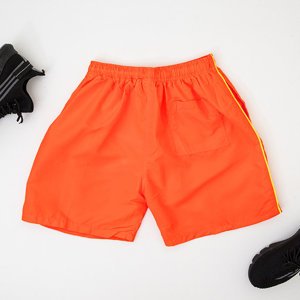 Neonově oranžové pánské sportovní kraťasy Šortky - Oblečení