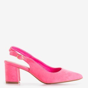 Neonově růžové dámské sandály na botě Siofra post - Footwear