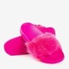 Neonové růžové žabky s kožešinou Millie- Footwear 1