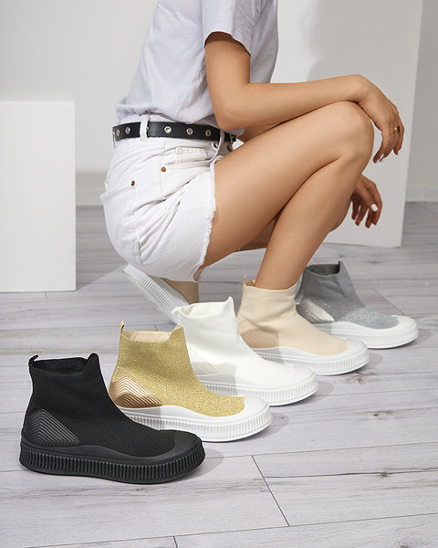 OUTLET Bílé dámské sportovní boty značky Bejoko - Footwear