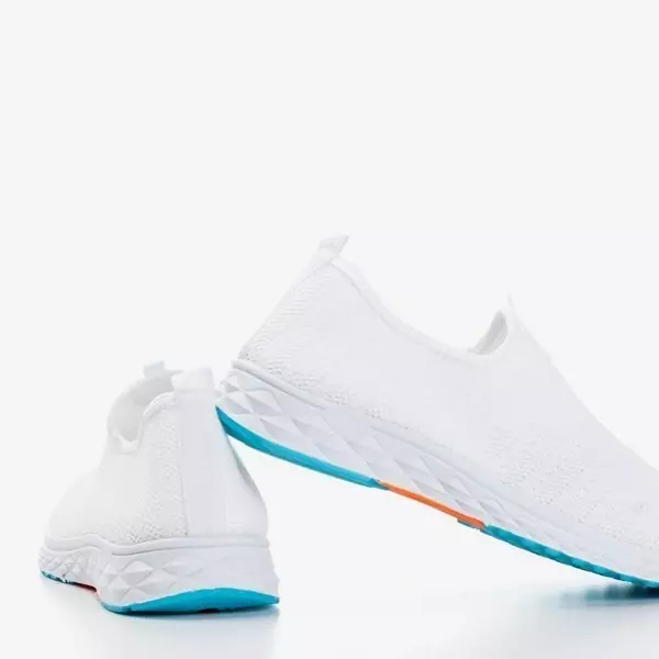 OUTLET Bílé pánské sportovní slip-on boty - na Telfer- Footwear