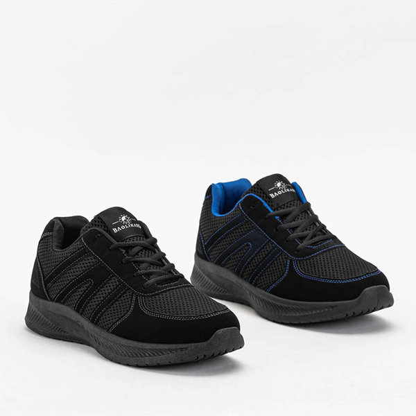 OUTLET Černá a tmavě modrá pánská sportovní obuv Baikisor - Obuv