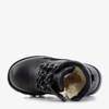 OUTLET Černé chlapecké turistické boty se značkami Navide - obuv