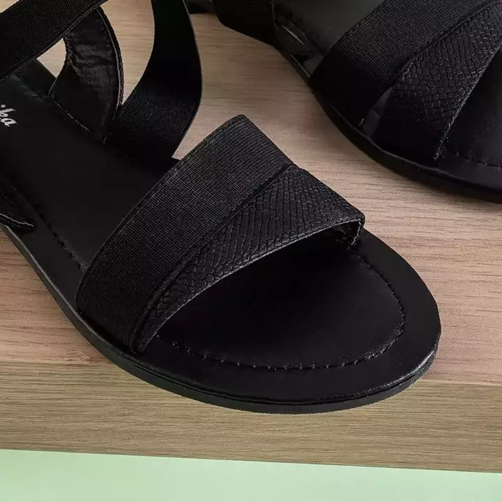 OUTLET Černé dámské sandály Velia - obuv