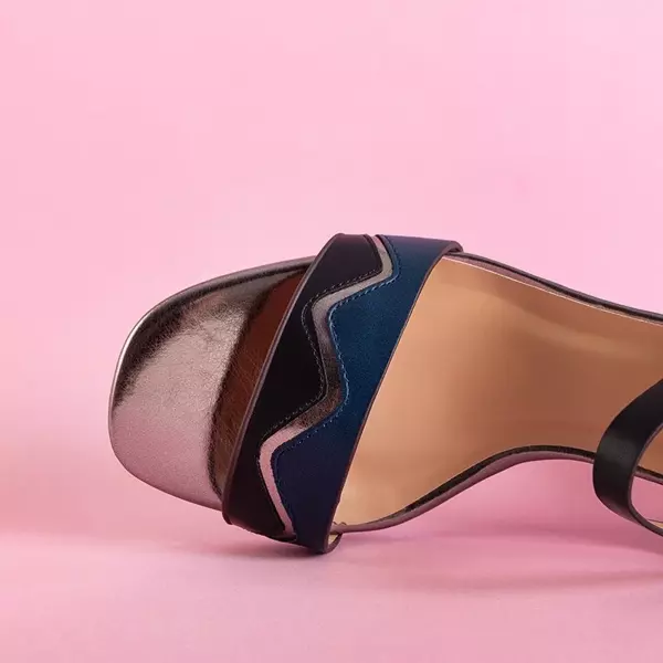 OUTLET Černé dámské sandály na botě Lulys - Footwear