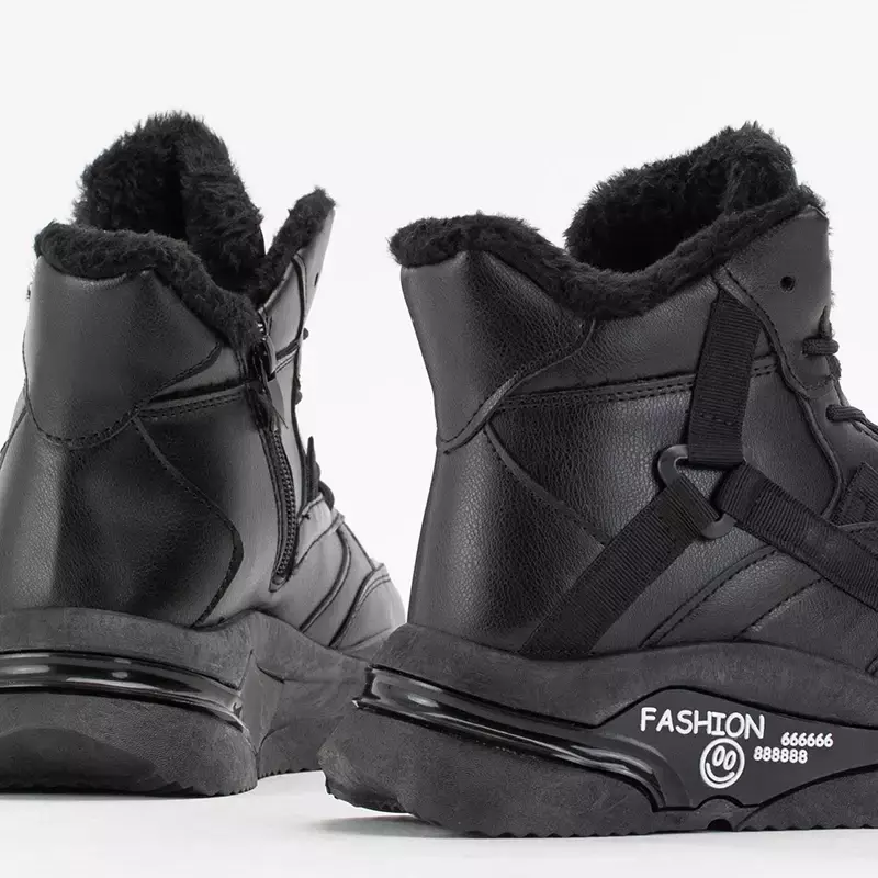 OUTLET Černé dámské sportovní sněhule Amirshu - Footwear