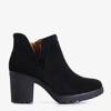 OUTLET Černé izolované dámské boty na sloupku Licha - obuv