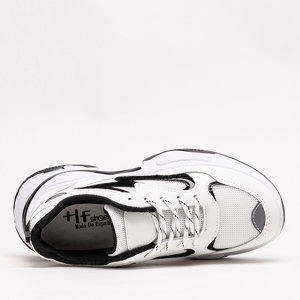 OUTLET Černobílá dámská sportovní obuv Krinosi tenisky - Obuv