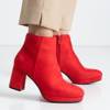 OUTLET Červené dámské boty na postu Calida - obuv
