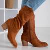OUTLET Hnědé dámské kovbojské boty Ruti - obuv