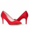 OUTLET Klasické červené vysoké podpatky - Boty