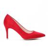OUTLET Klasické červené vysoké podpatky - Boty