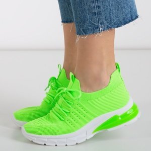 OUTLET Neonově zelená dámská sportovní obuv Brighton - Obuv