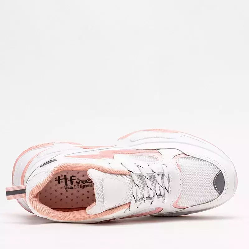 OUTLET Růžovobílá dámská sportovní obuv Krinosi tenisky - Obuv