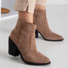 OUTLET Světle hnědé dámské kovbojské boty od Cliona - Footwear