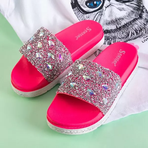 OUTLET dámské sandály na platformě Fuchsia se zirkony Sailor - obuv