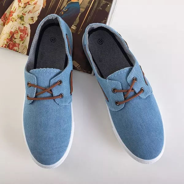 OUTLET pánské modré riflové tenisky Raisan - obuv