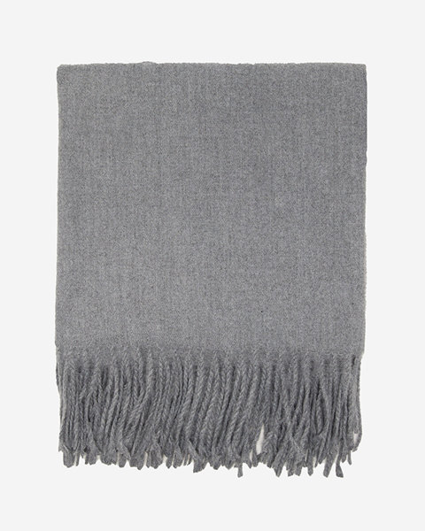 Obyčejný světle šedý dámský šátek - Doplňky