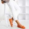 Oranžové baleríny s ozdobou Fralise - obuv 1