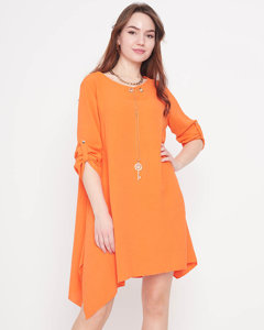 Oranžové dámské minišaty Oblečení