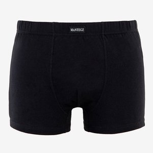 Pánské černé bavlněné boxerky PLUS SIZE - Spodní prádlo