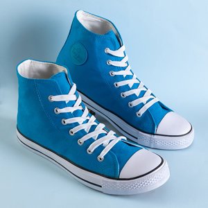 Pánské modré vysoké tenisky Skarle - obuv