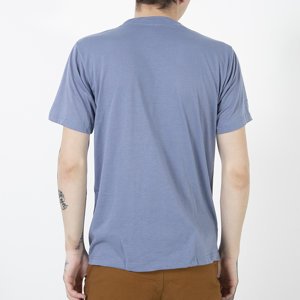Pánské šedé bavlněné tričko - Oblečení