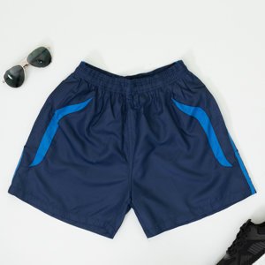 Pánské tmavě modré sportovní kraťasy - Oblečení