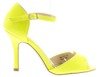 Patentově žluté dámské sandály na jehlovém podpatku Guisera - obuv