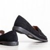 Paulets černé mokasíny s tryskami - obuv